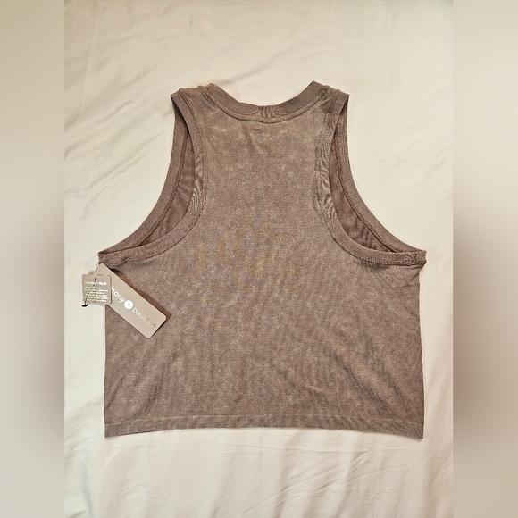 NWT Harmony Balance Womens Brown Sleeveless Tank Top Size Medium - Picture 10 of 11